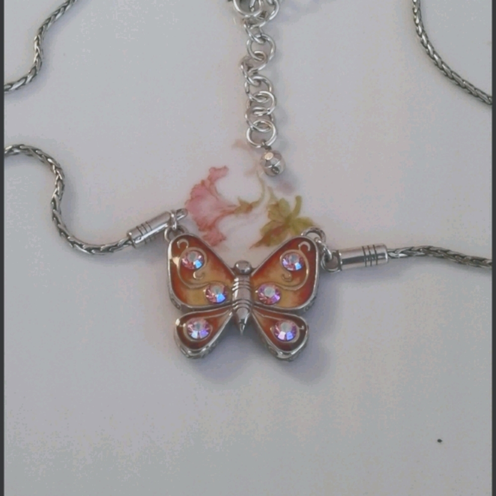 Brighton RARE retired Papillion necklace - Picture 3 of 6